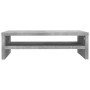 Soporte de pantalla madera ingeniería gris hormigón 42x24x13 cm
