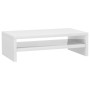 Soporte para pantalla contrachapada blanco brillante 42x24x13cm en Muebles TV | Comprar online en Foro24