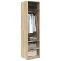 Armario de madera contrachapada color roble 50x50x200 cm