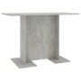 Mesa de comedor de madera gris hormigón 110x60x75 cm en Mesas de cocina y de comedor | Comprar online en Foro24