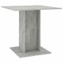 Mesa de comedor madera contrachapada gris hormigón 80x80x75 cm en Mesas de cocina y de comedor | Comprar online en Foro24