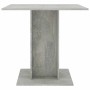 Mesa de comedor madera contrachapada gris hormigón 80x80x75 cm en Mesas de cocina y de comedor | Comprar online en Foro24