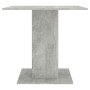 Mesa de comedor madera contrachapada gris hormigón 80x80x75 cm en Mesas de cocina y de comedor | Comprar online en Foro24