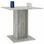 Mesa de comedor madera contrachapada gris hormigón 80x80x75 cm en Mesas de cocina y de comedor | Comprar online en Foro24