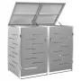 Shed for two steel garbage containers 138x77.5x112.5 cm by vidaXL, Waste container supports - Ref: Foro24-149559, Price: 376,...