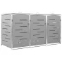Shed for three steel garbage containers 207x77.5x112.5 cm by vidaXL, Waste container supports - Ref: Foro24-149560, Price: 55...
