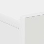 Mesitas de noche flotantes 2 uds madera ingeniería blanco