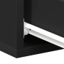 Mesitas de noche flotantes 2 uds contrachapada negro 40x30x15cm