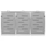 Shed for three steel garbage containers 207x77.5x112.5 cm by vidaXL, Waste container supports - Ref: Foro24-149560, Price: 55...