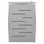 Shed for three steel garbage containers 207x77.5x112.5 cm by vidaXL, Waste container supports - Ref: Foro24-149560, Price: 55...