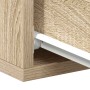 Mesitas de noche flotantes 2 uds contrachapada roble 40x30x15cm