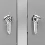 Cobertizo para tres contenedores basura acero 207x77,5x112,5 cm de vidaXL, Soportes para contenedores de residuos - Ref: Foro...