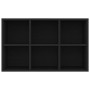 Estantería/Aparador madera de ingeniería negro 66x30x98 cm