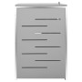 Schuppen für 4 Müllcontainer aus Stahl 276,5 x 77,5 x 112,5 cm von vidaXL, Halterungen für Abfallbehälter - Ref: Foro24-14956...