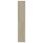 Mueble zapatero de madera contrachapada color roble 54x34x183cm