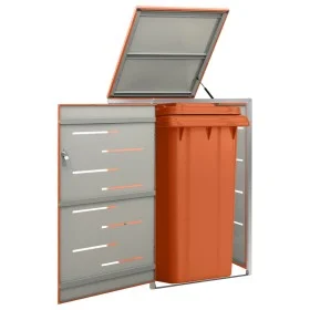 Shed for a steel garbage container 69x77.5x112.5 cm by vidaXL, Waste container supports - Ref: Foro24-149562, Price: 201,60 €...