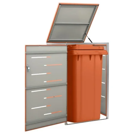 Shed for a steel garbage container 69x77.5x112.5 cm by vidaXL, Waste container supports - Ref: Foro24-149562, Price: 201,60 €...