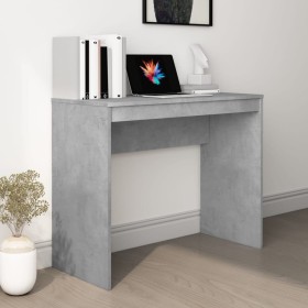 Escritorio de madera contrachapada gris hormigón 90x40x72 cm Escritorio de madera contrachapada gris hormigón 90x40x72 cm