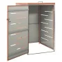 Shed for a steel garbage container 69x77.5x112.5 cm by vidaXL, Waste container supports - Ref: Foro24-149562, Price: 201,60 €...