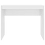 Escritorio de madera contrachapada blanco brillo 90x40x72 cm en Escritorios | Comprar online en Foro24