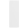 Mueble zapatero de madera contrachapada blanco 54x34x100,5 cm