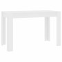 Mesa de comedor de madera de ingeniería blanco 120x60x76 cm
