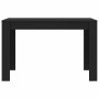 Mesa de comedor de madera contrachapada negro 120x60x76 cm