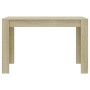 Mesa de comedor de aglomerado color roble Sonoma 120x60x76 cm