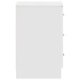 Mesitas de noche 2 uds madera contrachapada blanco 38x35x56 cm