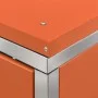 Schuppen für 4 Müllcontainer aus Stahl 276,5 x 77,5 x 112,5 cm von vidaXL, Halterungen für Abfallbehälter - Ref: Foro24-14956...
