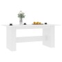 Mesa de comedor de madera de ingeniería blanco 180x90x76 cm en Mesas de cocina y de comedor | Comprar online en Foro24