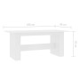 Mesa de comedor de madera de ingeniería blanco 180x90x76 cm en Mesas de cocina y de comedor | Comprar online en Foro24
