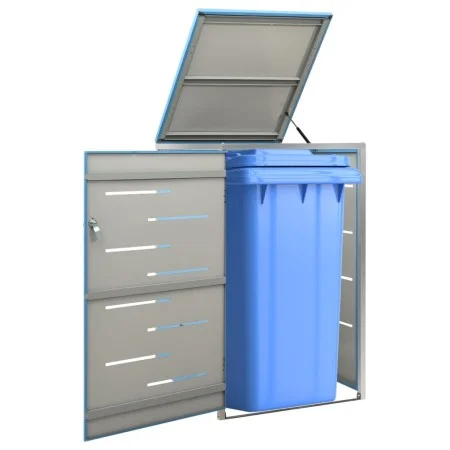 Shed for a garbage container steel 69x77.5x112.5 cm by vidaXL, Waste container supports - Ref: Foro24-149566, Price: 194,76 €...