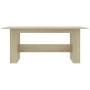 Mesa de comedor madera de ingeniería roble Sonoma 180x90x76 cm en Mesas de cocina y de comedor | Comprar online en Foro24