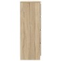 Aparador madera contrachapada color roble Sonoma 60x35x98,5 cm