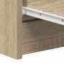 Aparador madera contrachapada color roble Sonoma 60x35x98,5 cm