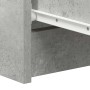 Aparador de madera contrachapada gris hormigón 60x35x98,5 cm