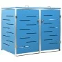 Shed for two steel garbage containers 138x77.5x112.5 cm by vidaXL, Waste container supports - Ref: Foro24-149567, Price: 323,...