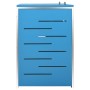 Schuppen für zwei Müllcontainer aus Stahl 138x77,5x112,5 cm von vidaXL, Halterungen für Abfallbehälter - Ref: Foro24-149567, ...