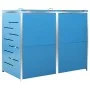 Shed for two steel garbage containers 138x77.5x112.5 cm by vidaXL, Waste container supports - Ref: Foro24-149567, Price: 323,...