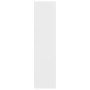 Armario de madera contrachapada blanco 100x50x200 cm