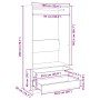 Armario de madera contrachapada blanco 100x50x200 cm