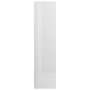 Armario de madera contrachapada blanco brillo 100x50x200 cm