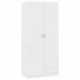 Armario de madera contrachapada blanco 90x52x200cm