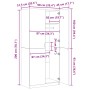 Armario de madera contrachapada blanco 90x52x200cm