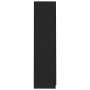Armario de madera contrachapada negro 90x52x200 cm