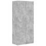 Armario de madera contrachapada gris hormigón 90x52x200 cm