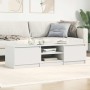 Mueble para TV madera contrachapada blanco 140x40x35,5 cm en Muebles TV | Comprar online en Foro24
