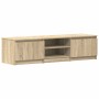 Mueble TV madera contrachapada color roble Sonoma 140x40x35,5cm