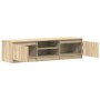 Mueble TV madera contrachapada color roble Sonoma 140x40x35,5cm